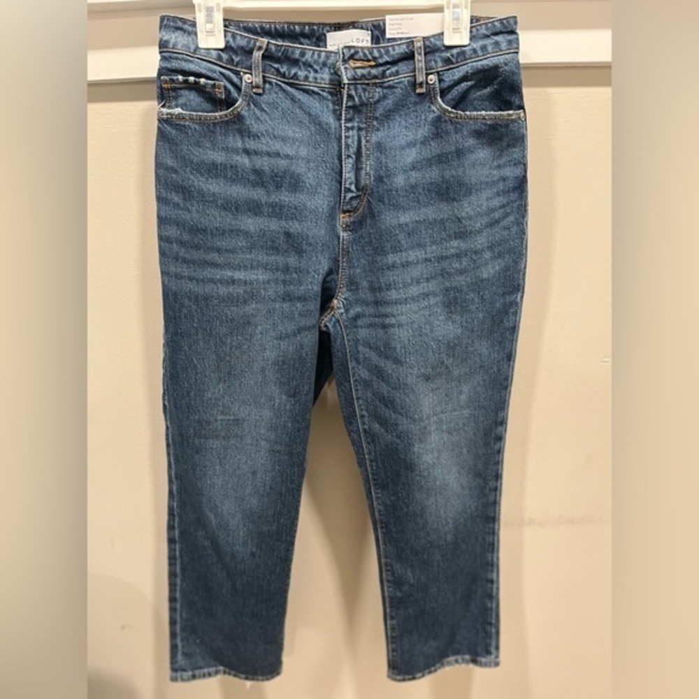 LOFT The Straight Leg Crop High Rise